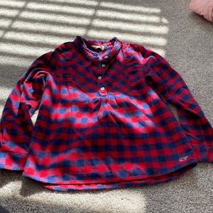 Vineyard vines plaid flannel XS 5/6
